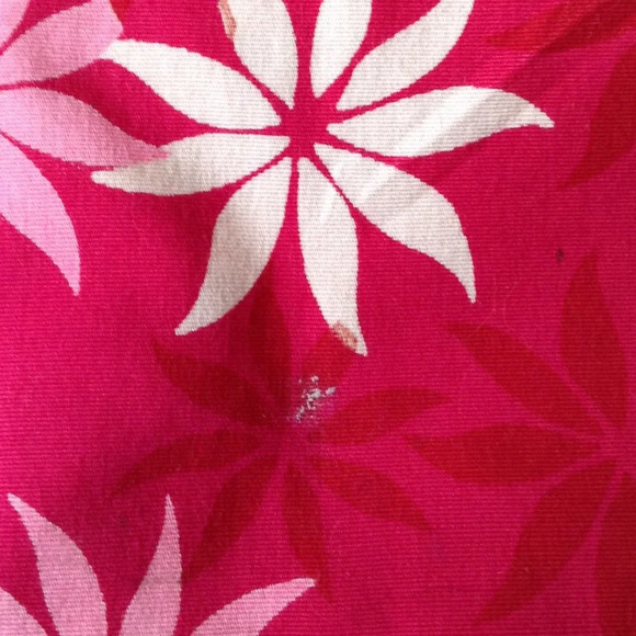 Reitmans Women's Shift Summer Midi Dress Pink Floral Sleeveless Cotton Size 15 - Picture 7 of 7